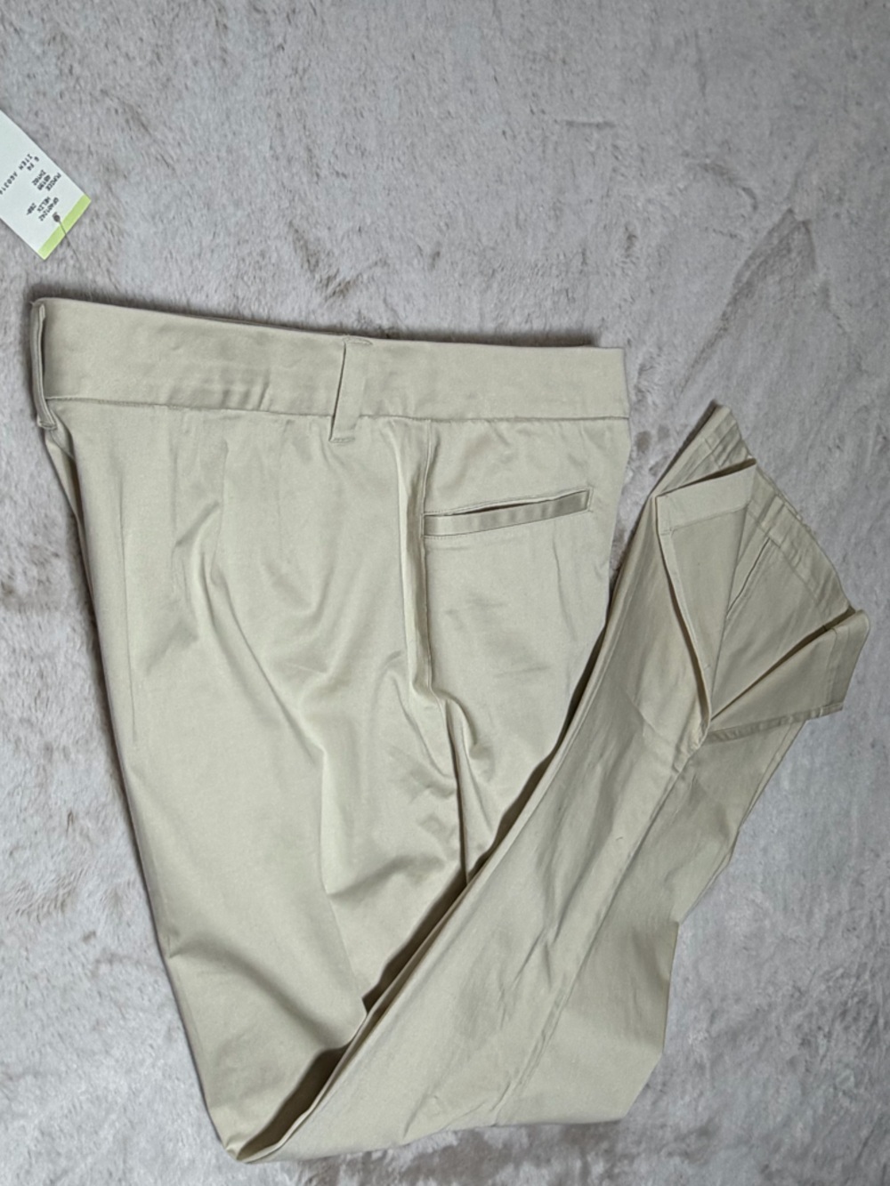 Anne Klein Studio Khaki Chinos with Side Slits 18W